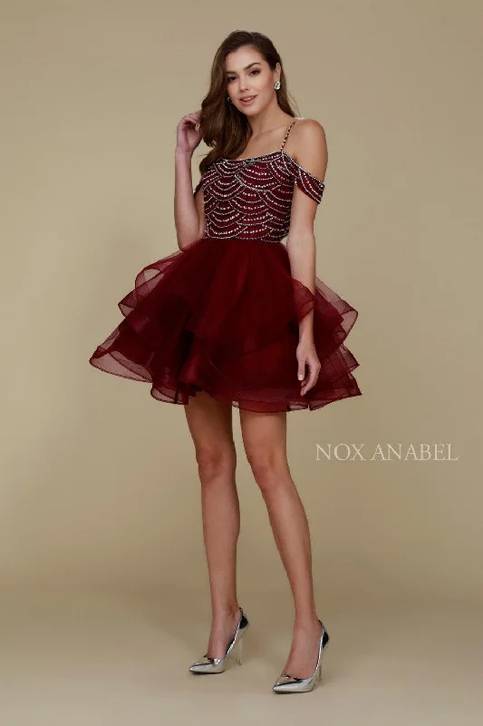 Party Dresses with Embroidered Paisley Patterns and Sequined Bodice for Ladies' Exotic and Glamorous LookShort Off The Shoulder Prom Homecoming Dress Party Dresses with Embroidered Paisley Patterns and Sequined Bodice for Ladies' Exotic and Glamorous LookShort Off The Shoulder Prom Homecoming Dress