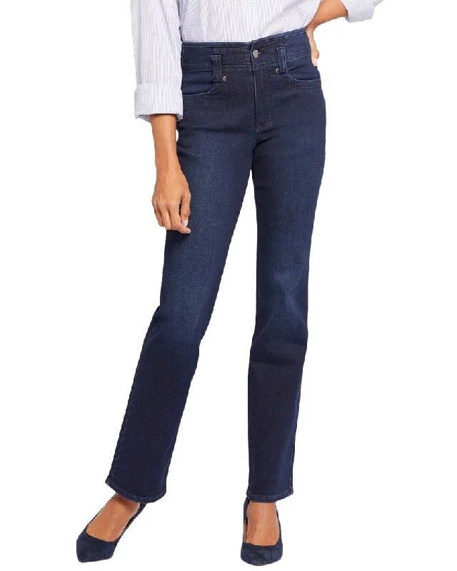 Denim jeans for a maximalist style with lots of layers and embellishmentsNYDJ High-Rise Marilyn Straight Jean