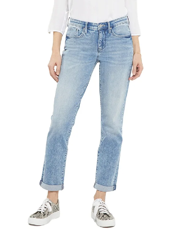 Wrinkle - resistant denim jeans for easy maintenance and hassle - free wearNYDJ Margot Quinta Girlfriend Jean