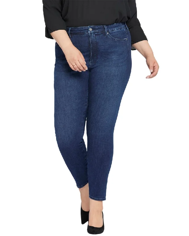 Denim jeans for a minimalist wardrobe as a versatile stapleNYDJ Plus Seamless High-Rise Ami Skinny Jean