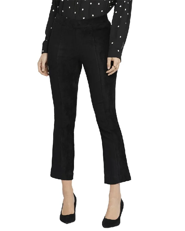 Slim - leg denim jeans to streamline the legs and create a sleek appearanceNYDJ Suede Black Bootcut Jean