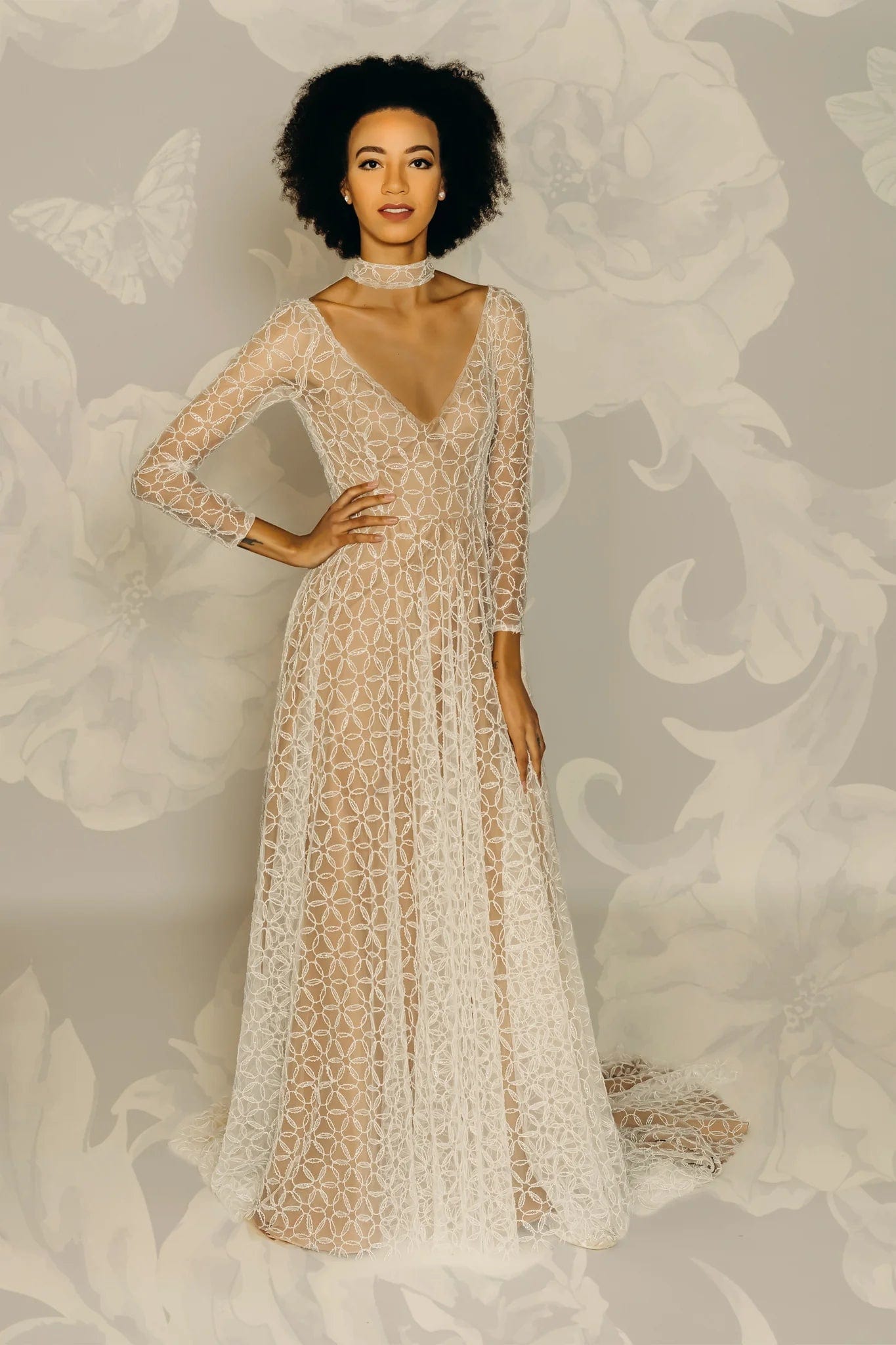 Wedding Dresses with Puff Sleeves and A Line Skirt for a Retro CharmOne Styled Bride Regina - Size 4 Wedding Dresses with Puff Sleeves and A Line Skirt for a Retro CharmOne Styled Bride Regina - Size 4
