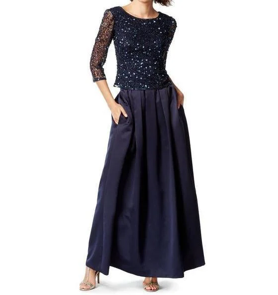 Party Dresses with Sheer Panels and Beaded Trim and Bow at the Back for Ladies' Sexy and Polished LookPatra Long Formal Dress Two Piece Set Party Dresses with Sheer Panels and Beaded Trim and Bow at the Back for Ladies' Sexy and Polished LookPatra Long Formal Dress Two Piece Set