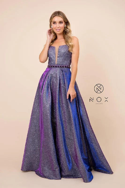 Polka Dot Party Dresses with Bow Accents for Ladies' Playful LookLong Metallic Sleeveless Formal Dress Evening Gown Polka Dot Party Dresses with Bow Accents for Ladies' Playful LookLong Metallic Sleeveless Formal Dress Evening Gown