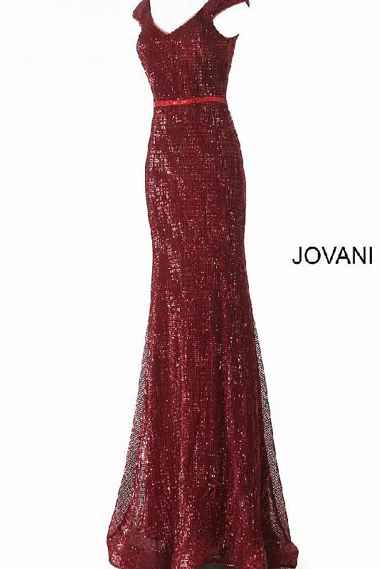 Party Dresses with Sequined Stripes and Sheer Back and Embroidered Birds for Ladies' Bold and Nature Inspired LookJovani Prom Long Dress Sale Party Dresses with Sequined Stripes and Sheer Back and Embroidered Birds for Ladies' Bold and Nature Inspired LookJovani Prom Long Dress Sale