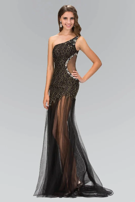 Party Dresses with Metallic Sequined Bodice and Chiffon Skirt and Ruffled Hem for Ladies' Glamorous and Flirty LookProm Long One Shoulder Side Out Formal Dress Party Dresses with Metallic Sequined Bodice and Chiffon Skirt and Ruffled Hem for Ladies' Glamorous and Flirty LookProm Long One Shoulder Side Out Formal Dress
