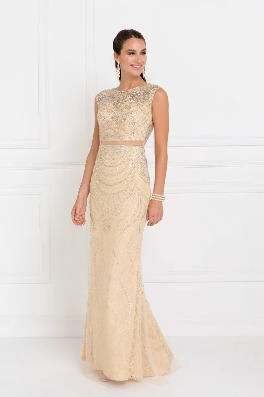 Party Dresses with Sequined Floral Motifs and Satin Ribbon Detailing for Ladies' Elegant and Delicate LookProm Long Sleeveless Formal Lace Evening Gown Party Dresses with Sequined Floral Motifs and Satin Ribbon Detailing for Ladies' Elegant and Delicate LookProm Long Sleeveless Formal Lace Evening Gown
