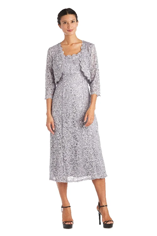 Party Dresses with Tassel Hem and Metallic Lace for Ladies' Boho and Luxurious LookR&M Richards 5924 Long Formal Lace Jacket Dress Party Dresses with Tassel Hem and Metallic Lace for Ladies' Boho and Luxurious LookR&M Richards 5924 Long Formal Lace Jacket Dress