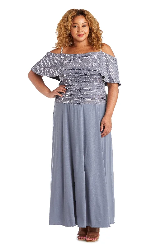 Party Dresses with Embroidered Floral Patterns and Tassel Hem for Ladies' Bohemian and Feminine LookR&M Richards 7047W Plus Size Formal Long Dress Party Dresses with Embroidered Floral Patterns and Tassel Hem for Ladies' Bohemian and Feminine LookR&M Richards 7047W Plus Size Formal Long Dress