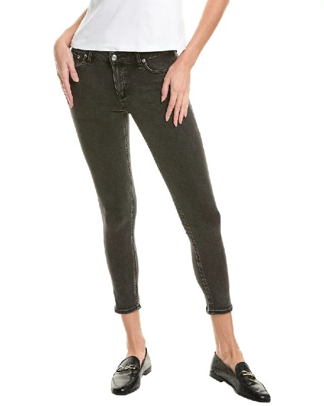Back - pocket - embroidered denim jeans with intricate designs for a decorative detailrag & bone Cate Washed Black Skinny Ankle Jean Back - pocket - embroidered denim jeans with intricate designs for a decorative detailrag & bone Cate Washed Black Skinny Ankle Jean