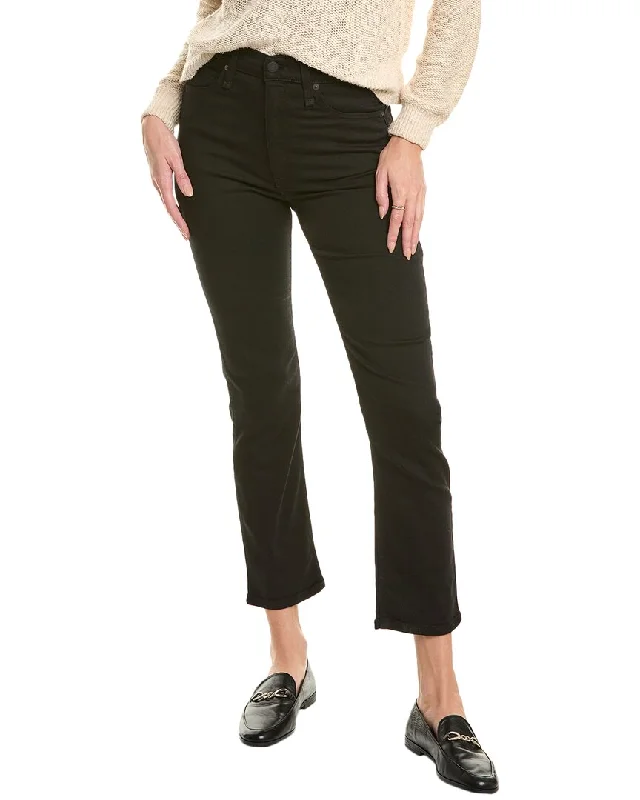 Button - fly denim jeans in a traditional Western stylerag & bone Fern Black High-Rise Slim Jean Button - fly denim jeans in a traditional Western stylerag & bone Fern Black High-Rise Slim Jean