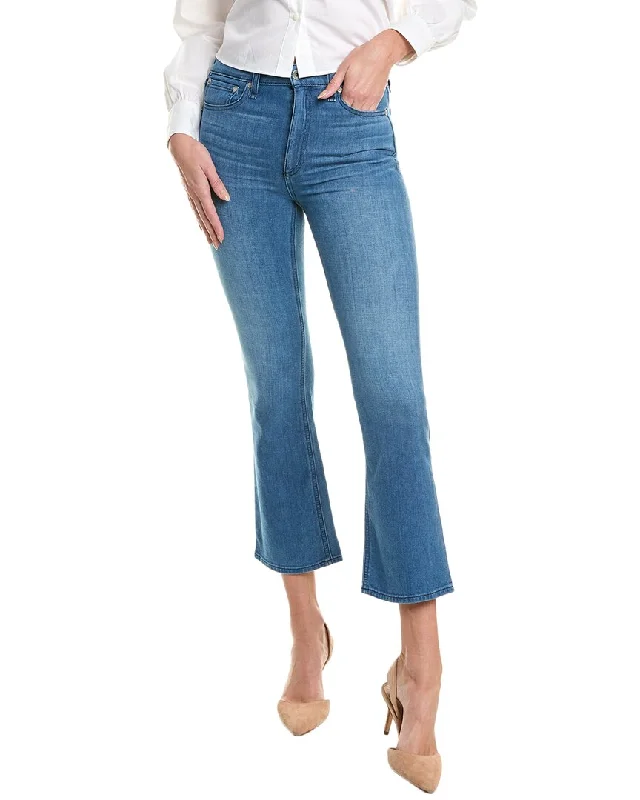 Flare - leg denim jeans with a 70s - style bell - bottom design for a retro lookrag & bone Nina Poppy High-Rise Ankle Flare Jean Flare - leg denim jeans with a 70s - style bell - bottom design for a retro lookrag & bone Nina Poppy High-Rise Ankle Flare Jean