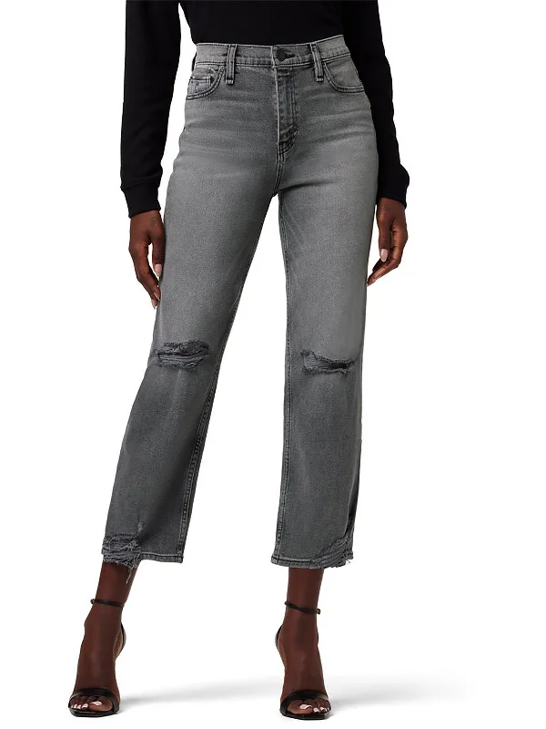 Denim jeans for a pet - walking session for a laid - back and practical lookRemi Womens High-Rise Straight Leg Cropped Jeans Denim jeans for a pet - walking session for a laid - back and practical lookRemi Womens High-Rise Straight Leg Cropped Jeans
