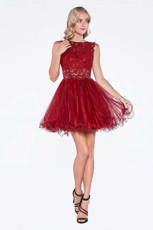 Party Dresses with Embroidered Paisley Patterns and Sequined Bodice for Ladies' Exotic and Glamorous LookCinderella Divine CD0117 Homecoming Short Dress Beaded Lace Cocktail Prom Party Dresses with Embroidered Paisley Patterns and Sequined Bodice for Ladies' Exotic and Glamorous LookCinderella Divine CD0117 Homecoming Short Dress Beaded Lace Cocktail Prom