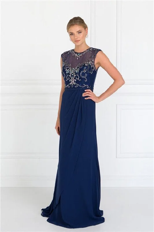 Party Dresses with High Low Sheer Skirt and Embroidered Birds for Ladies' Nature Inspired and Dramatic LookLong Prom Dress Formal Evening Gown Party Dresses with High Low Sheer Skirt and Embroidered Birds for Ladies' Nature Inspired and Dramatic LookLong Prom Dress Formal Evening Gown