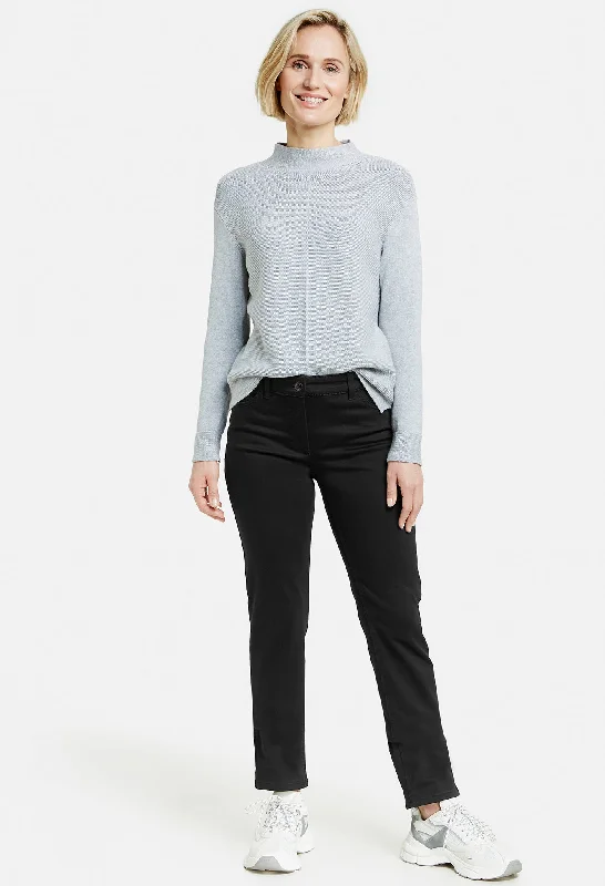 Vintage - inspired denim jeans with a worn - in and aged look for a nostalgic feelStraight Leg Jean-1