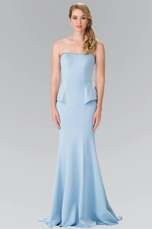 Party Dresses with Pleated Skirts and Lace Overlay for Ladies' Feminine and Timeless LookProm Strapless Peplum Evening Long Formal Mermaid Dress Party Dresses with Pleated Skirts and Lace Overlay for Ladies' Feminine and Timeless LookProm Strapless Peplum Evening Long Formal Mermaid Dress