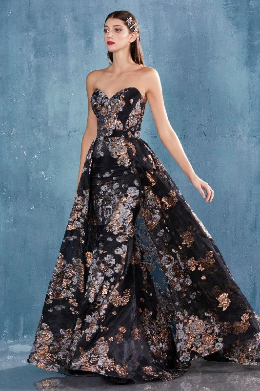 Party Dresses with Beaded Waistbands and Tiered Skirts for Ladies' Glamorous and Voluminous LookAndrea & Leo CDA0783 Strapless Sheet Long Prom Dress Party Dresses with Beaded Waistbands and Tiered Skirts for Ladies' Glamorous and Voluminous LookAndrea & Leo CDA0783 Strapless Sheet Long Prom Dress