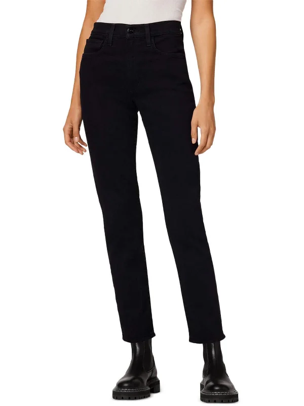 Denim jeans for a maximalist style with lots of layers and embellishmentsThe Runway Luna Womens High Rise Dark Wash Cigarette Jeans