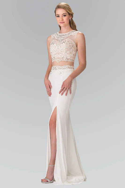 Lace Trimmed Party Dresses with Bow Back for Ladies' Dainty and Feminine LookProm 2 Piece Long Formal Dress Sleeveless Lace Gown Lace Trimmed Party Dresses with Bow Back for Ladies' Dainty and Feminine LookProm 2 Piece Long Formal Dress Sleeveless Lace Gown