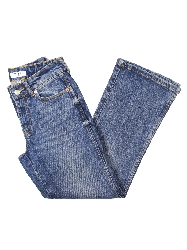 Denim jeans for a music festival with a bohemian - inspired outfitWomens High Rise Solid Bootcut Jeans