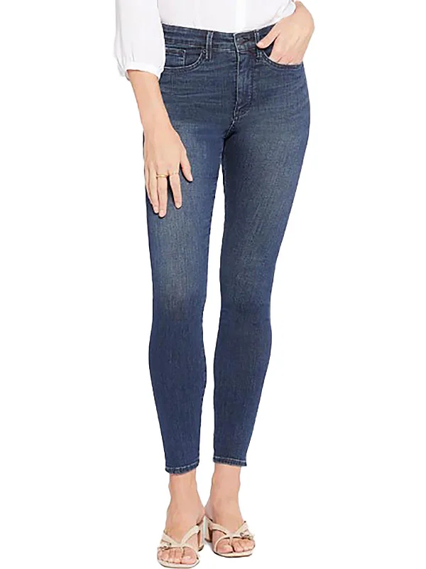 Tartan plaid pants for women in a vintage styleAmi Womens High-Rise Seamless Skinny Jeans