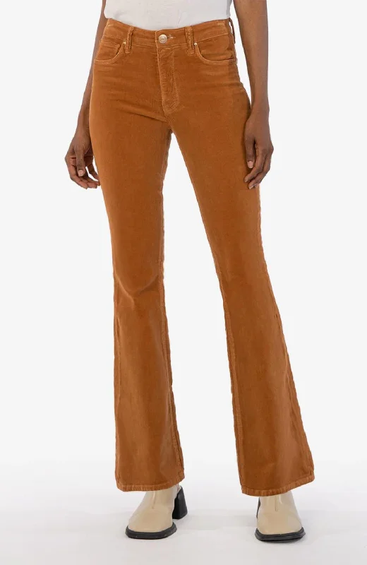 Recycled nylon pants for women in an eco - friendly sporty optionAna Corduroy High Rise Fab Ab Flare Jeans In Butterscotch