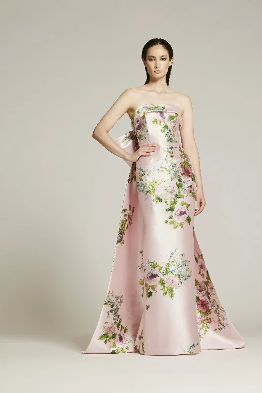 Party Dresses with Ruffled Sleeveless Top and Embroidered Skirt for Ladies' Dramatic and Artistic LookAudrey+Brooks 6430 Party Dresses with Ruffled Sleeveless Top and Embroidered Skirt for Ladies' Dramatic and Artistic LookAudrey+Brooks 6430