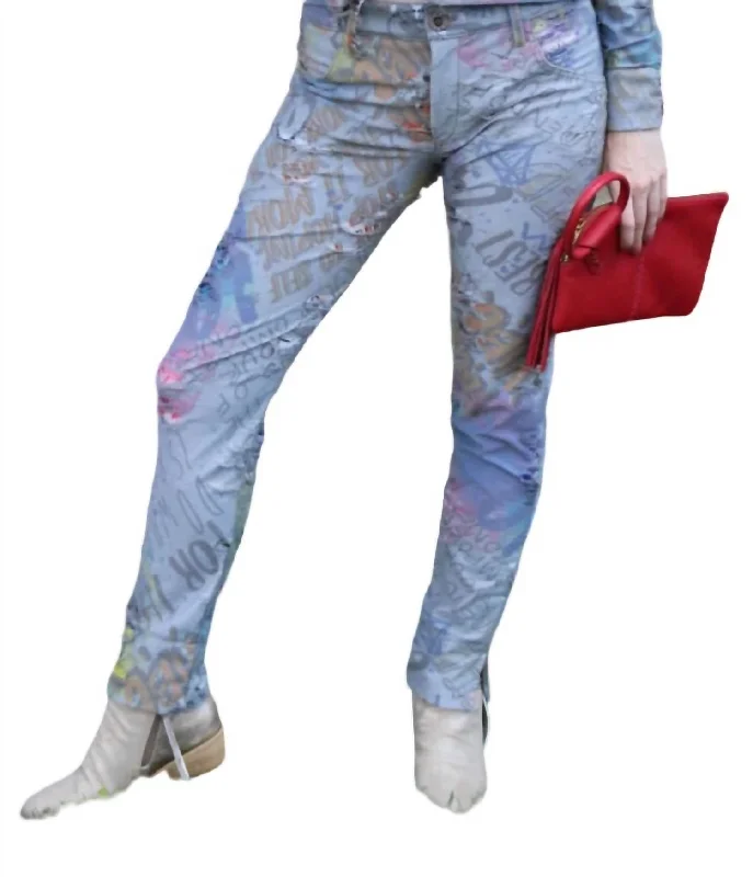 Elastic waist palazzo pants for plus size womenCity Nights Pants In Multi