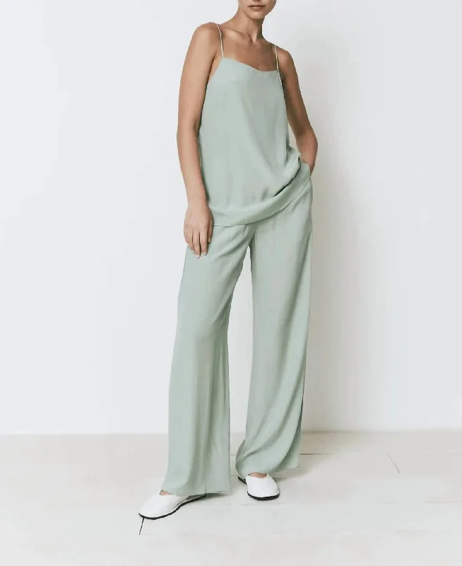 Embroidered denim pants for women in a unique lookEsme Pant In Blue