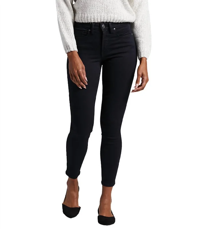 Metallic pants for women to shineForever Stretch Five Pocket High Rise Skinny Jean In Black