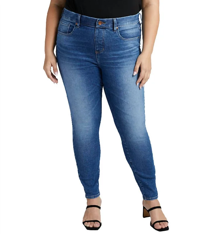 Sequin embellished pants for women at partiesHigh Rise Valentina Skinny Jean - Plus In Lapiz Blue