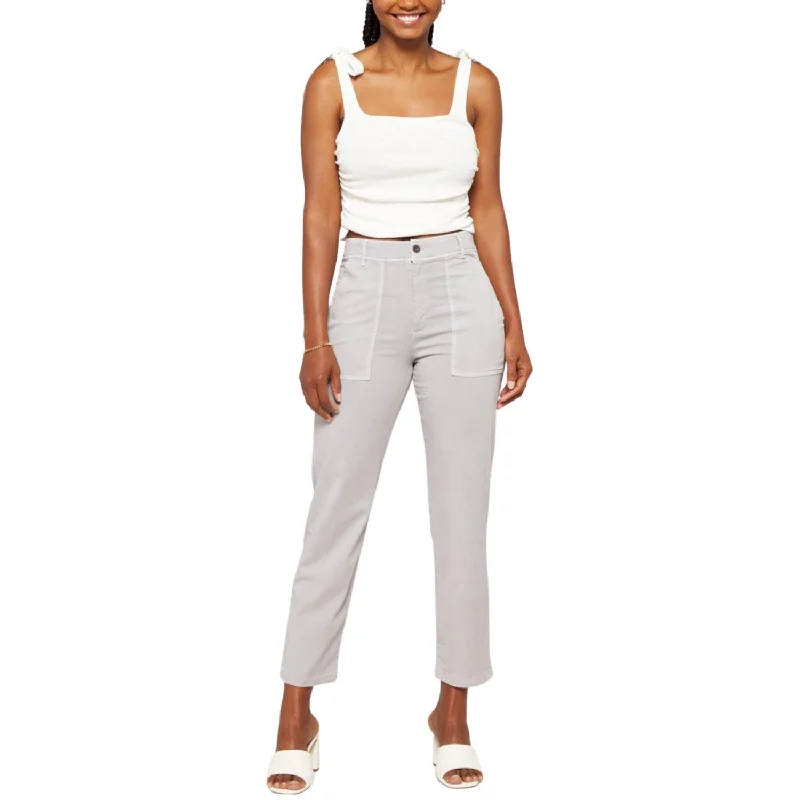 Sequined skinny pants for women in a party - ready styleJames Patch Pocket Trouser In Grey Mist Sequined skinny pants for women in a party - ready styleJames Patch Pocket Trouser In Grey Mist