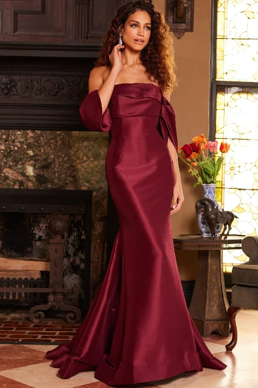 Party Dresses with Sequined Stripes and Sheer Back for Ladies' Bold and Sexy LookJovani 23398 Party Dresses with Sequined Stripes and Sheer Back for Ladies' Bold and Sexy LookJovani 23398