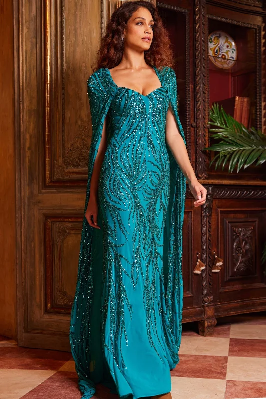 Plunging Neckline Party Dresses with Sequined Trim for Ladies' Glamorous EventsJovani 23891 Plunging Neckline Party Dresses with Sequined Trim for Ladies' Glamorous EventsJovani 23891