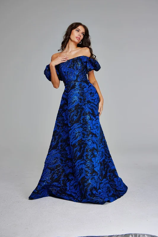 Party Dresses with High Neck and Embroidered Back for Ladies' Modest and Intricate LookJovani 40315