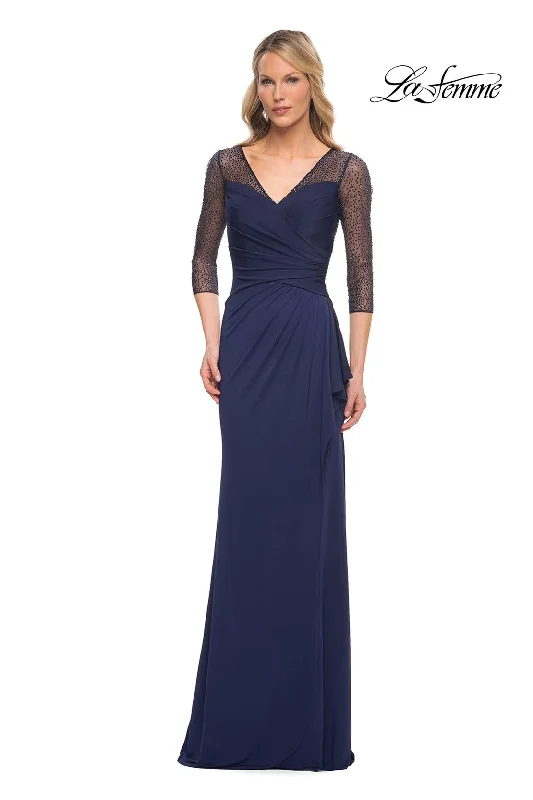 Party Dresses with Sequined Hearts and Satin and Lace Combination for Ladies' Valentine's Day Party RomanceLa Femme 30028 Party Dresses with Sequined Hearts and Satin and Lace Combination for Ladies' Valentine's Day Party RomanceLa Femme 30028