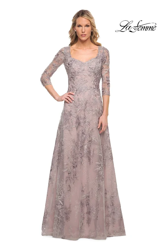 Plus Size Sequined Maxi Party Dresses for Curvy LadiesLa Femme 30078