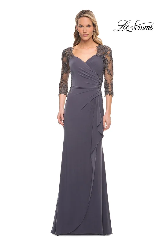 Halter Neck Party Dresses with Ruffled Hem for Ladies' Summer CelebrationsLa Femme 30384 Halter Neck Party Dresses with Ruffled Hem for Ladies' Summer CelebrationsLa Femme 30384