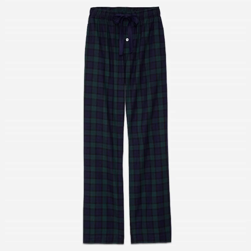 Thermal pants for women in extremely cold weatherMen's Cosmo Flannel Lounge Pant In Blackwatch Plaid