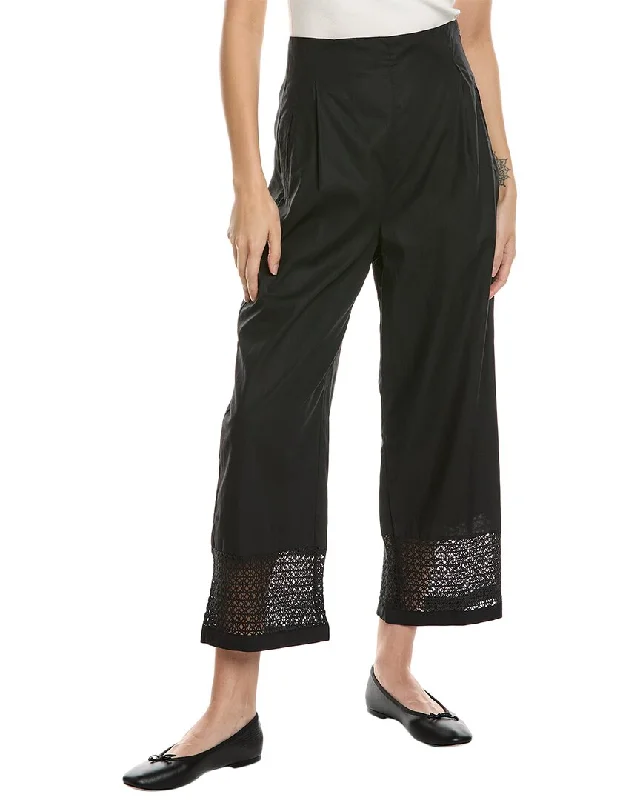 Floral print wide leg dress pants for women in a fresh and formal styleMerlette Leon Pant