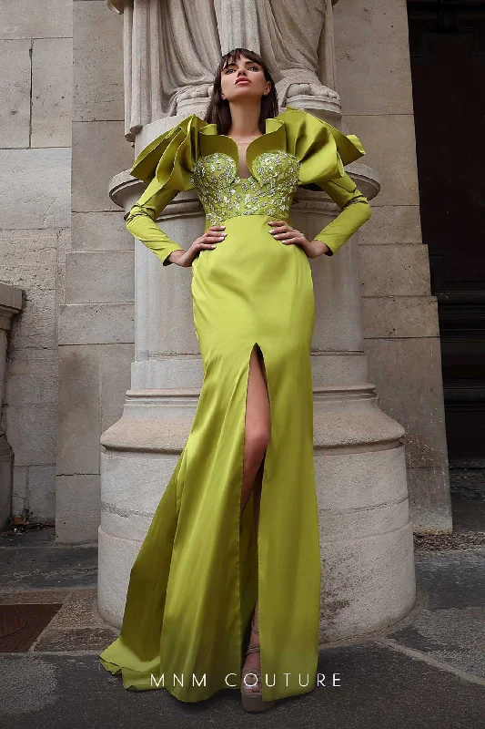 Party Dresses with Lace Insertions on the Skirt and Beaded Waistband and Ruffled Hem for Ladies' Feminine and Flirty LookMNM Couture K4028 Party Dresses with Lace Insertions on the Skirt and Beaded Waistband and Ruffled Hem for Ladies' Feminine and Flirty LookMNM Couture K4028