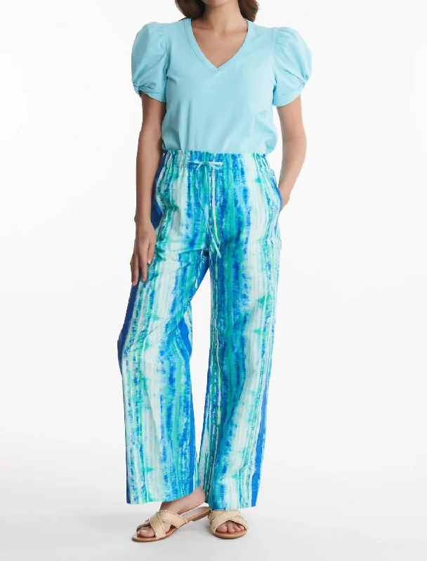 Distressed boyfriend jeans for women in a laid - back stylePalmer Tie Dye Pant In Multi Distressed boyfriend jeans for women in a laid - back stylePalmer Tie Dye Pant In Multi