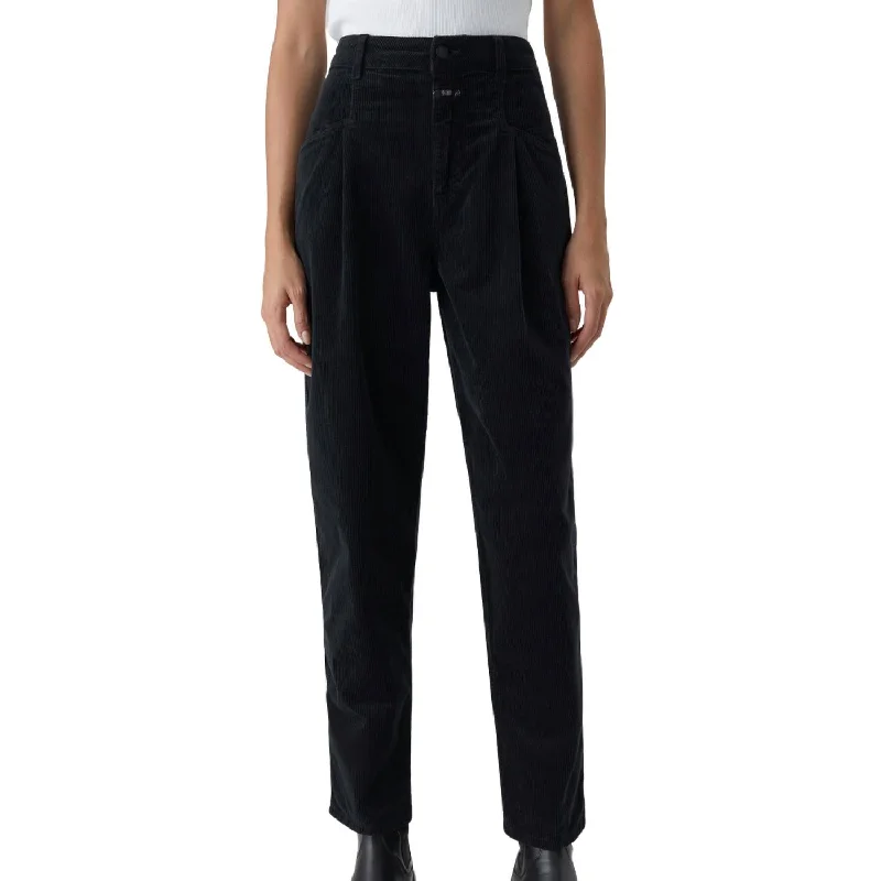 Corduroy bootcut pants for women in a classic and comfortable stylePearl Corduroy Pants In Black