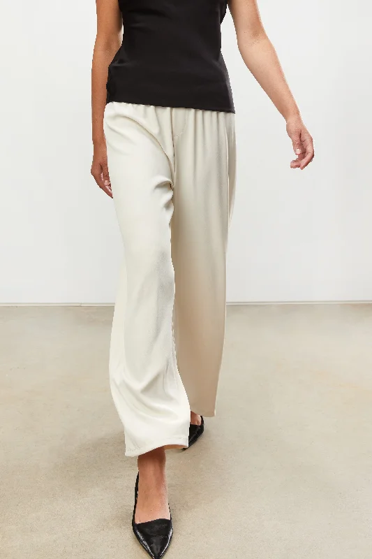Metallic effect pants for women in a glamorous styleELASTIC WAISTBAND PANT
