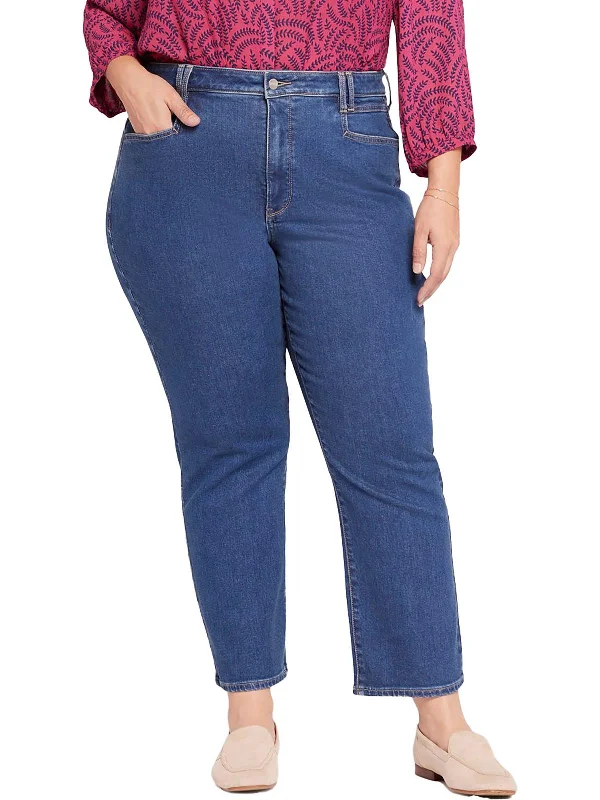 High waisted skinny jeans for women in a figure - hugging stylePlus Womens Relaxed Ankle Straight Leg Jeans High waisted skinny jeans for women in a figure - hugging stylePlus Womens Relaxed Ankle Straight Leg Jeans