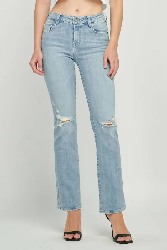 Printed harem pants for women in bohemian styleRyan Low Rise Boot Cut Jean In Light Wash