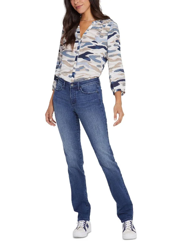 Corduroy skinny pants for women in a modern fitSheri Womens Denim Slim Straight Leg Jeans