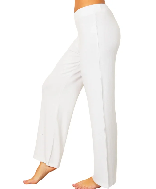 Leatherette pants for women in a cruelty - free optionSoft Stretch Lounge Pant In Bleach