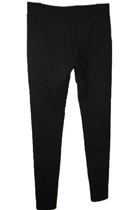 Corduroy wide leg pants for women in fallStraight Knit Pant In Black